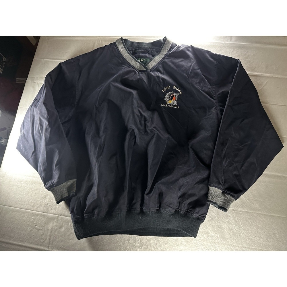 Glen Echo Wolf Hollow Lena Golf Club Pullover Windbreaker Jacket Men's Medium Na